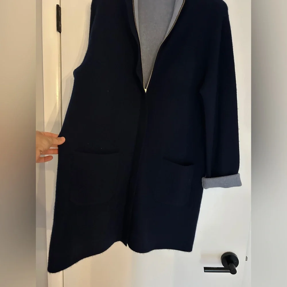 The Cashmere Project Navy Sweater / duster - Picture 2 of 8